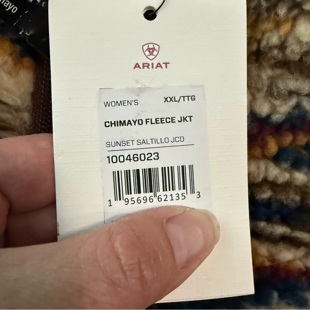 Ariat Women's Chimayo Fleece Jacket Sunset Saltillo JCF Size XXL New - Picture 4 of 11